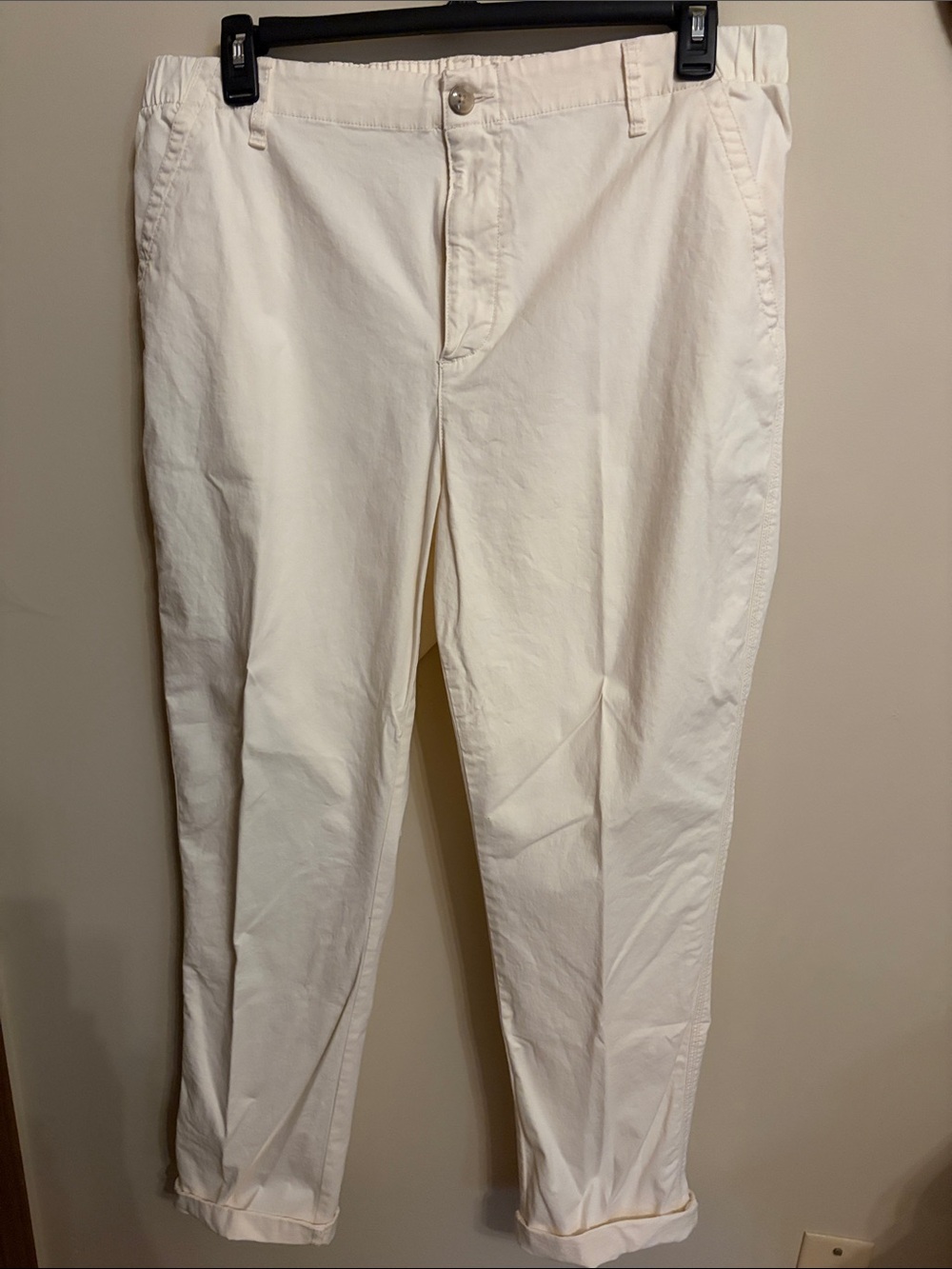 Old Navy Cream Straight-Leg Chinos